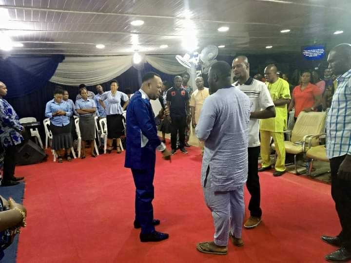 Worship congregation at Fullight Miracle Ministries